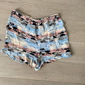 Tucker silk high waisted shorts size XS